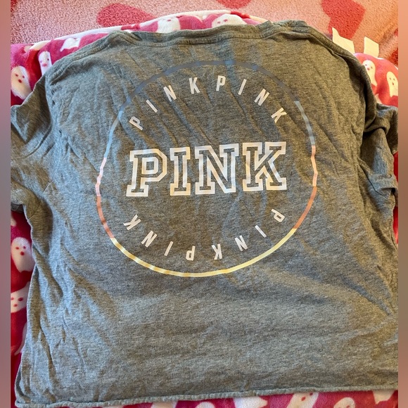 NWOT CROPPED VS PINK TEE - Picture 3 of 5